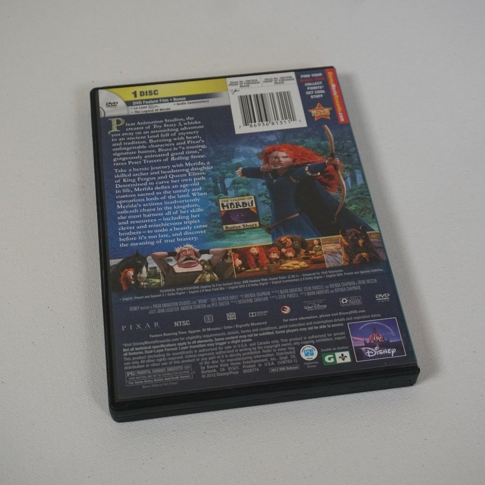 Brave Disney Pixar DVD - Picture 2 of 2